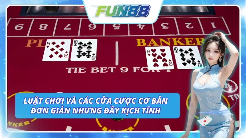 Khám phá những luật chơi cơ bản cùng những cửa cược Baccarat tại Fun88