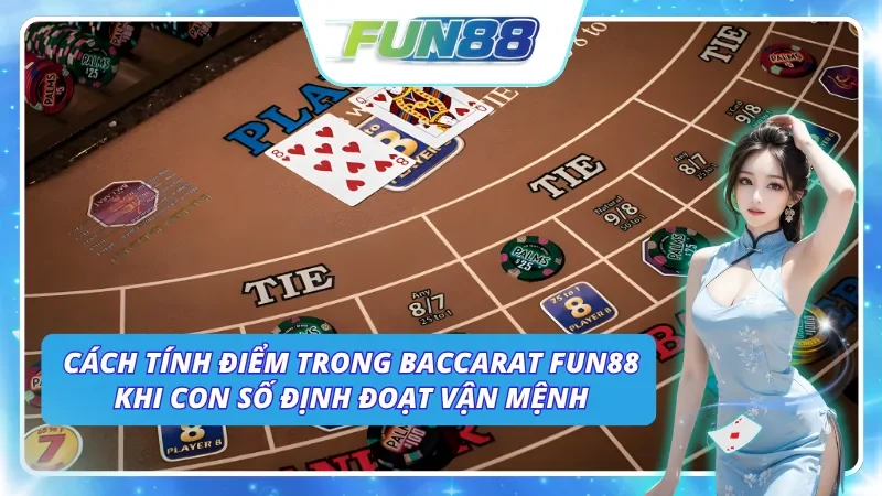 Hướng dẫn cách tính điểm cho tựa game Baccarat Fun88 cho người mới
