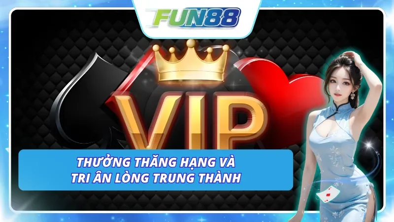 Thưởng khi “level up” VIP tại nhà cái của chúng tôi