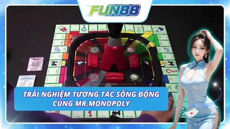 Cùng trải nghiệm sống động và tương tác trực tiếp với Mr.Monopoly tại Fun88