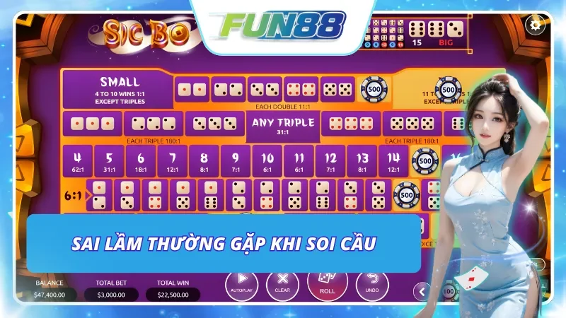 Những sai lầm mà người chơi mới soi cầu Sicbo thường gặp phải