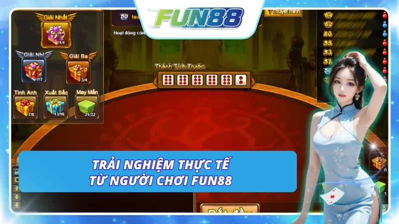 Những trải nghiệm thực tế khi chơi xí ngầu tại Fun88